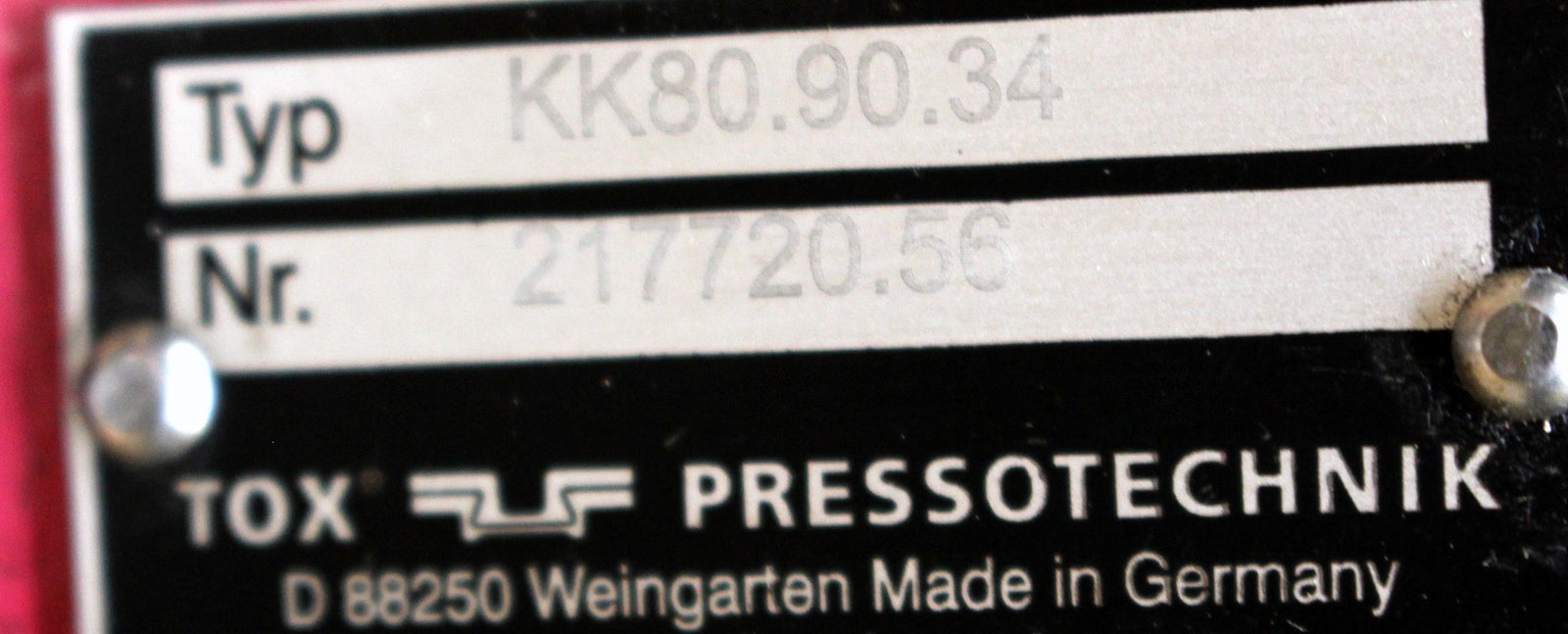 TOX PRESSOTECHNIK Kraftpaket PowerKurver KK 80.90.34 - 80kN 90° Nr. 217720.56