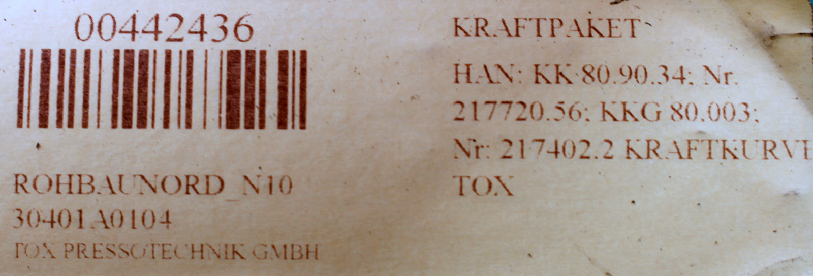 TOX PRESSOTECHNIK Kraftpaket PowerKurver KK 80.90.34 - 80kN 90° Nr. 217720.56