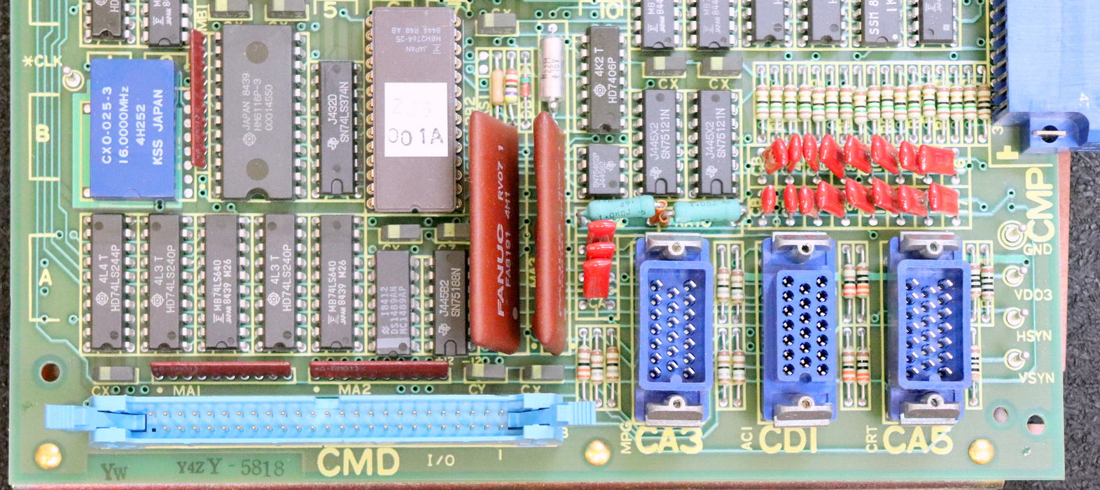 FANUC Graphic Board des Eingabeterminal A20B-1001-0800/06B Nr. A350-1000-T806/03