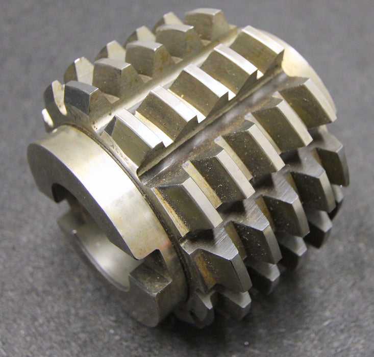 SAACKE Vollstahlwälzfräser gear hob m = 4mm 20° EGW Ø100x90xØ40mm mit Quernut