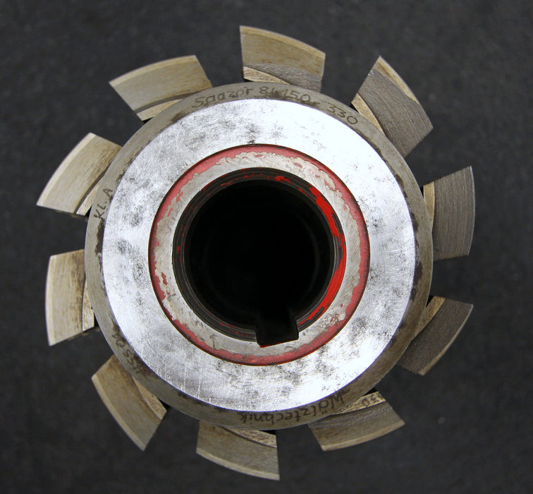 SAAZOR Stollenwälzfräser involute spline hob m= 6,5mm BP III Ø130x180xØ40mm 20°