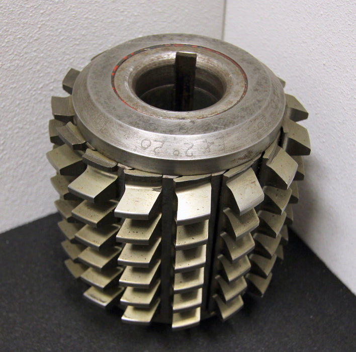 SAAZOR Stollenwälzfräser involute spline hob m= 5mm BPI DIN3972 Ø130x130xØ40mm