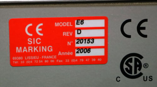 SIC MARKING Controller f. Graviergerät Model E6 Rev D von 2006 Serial No. 20153