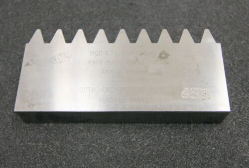 DELTAL Hobelkamm rack cutter f. MAAG-Wälzhobelmaschinen m= 4,25 Angle 20° 120x20mm