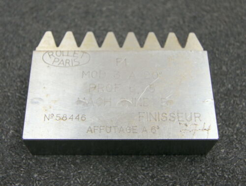 ROLLET PARIS Hobelkamm rack cutter m= 3 Angle 20°