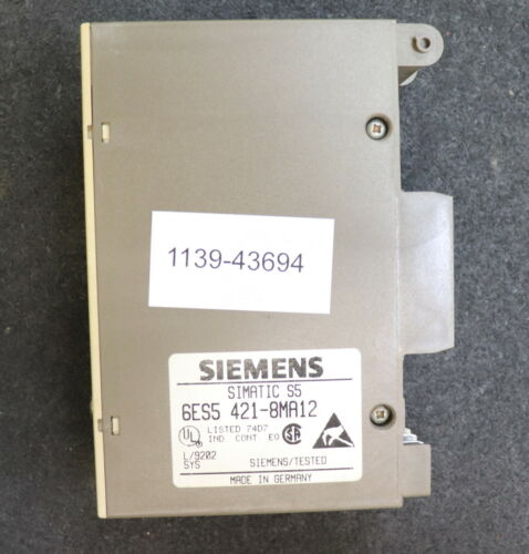 SIEMENS 4 Stück Digital Input 6ES5421-8MA12 SIMATIC S5 8x 24VDC gebraucht - ok