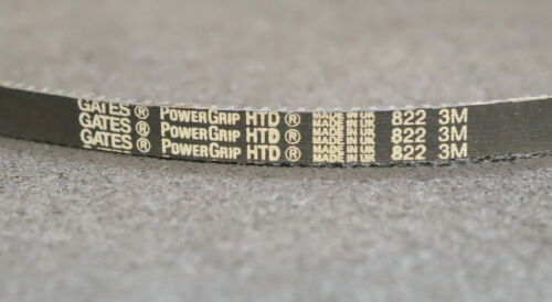 GATES 5x Zahnriemen 5x Timing belt 822 3M Länge 822mm Breite 9mm - unbenutzt