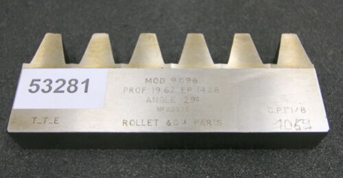 ROLLET PARIS Hobelkamm rack cutter m= 9,096 Angle 29°