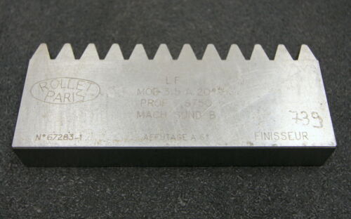 ROLLET PARIS Hobelkamm rack cutter m= 3,5 Angle 20°