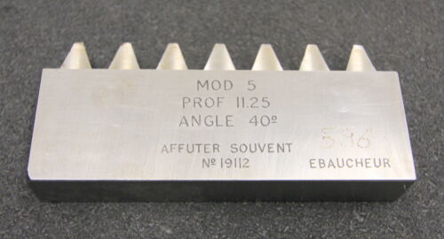 ROLLET PARIS Hobelkamm rack cutter m= 5 Angle 20° Z=7