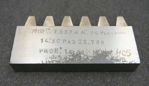 Hobelkamm rack cutter m= 7,257 14°30 140x20mm Z= 6