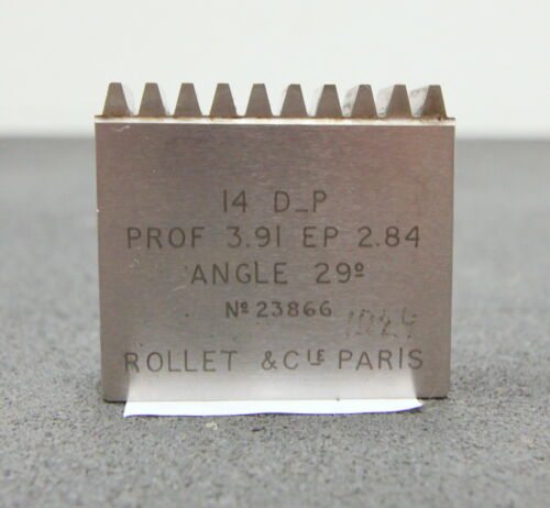 ROLLET PARIS Hobelkamm rack cutter f. MAAG-Wälzhobelmaschinen DP14 Angle 29° Z=10