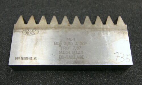 ROLLET PARIS Hobelkamm rack cutter m= 3,50 Angle 20°