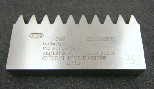 DELTAL Hobelkamm rack cutter m= 3,50 Angle 20° Z= 10