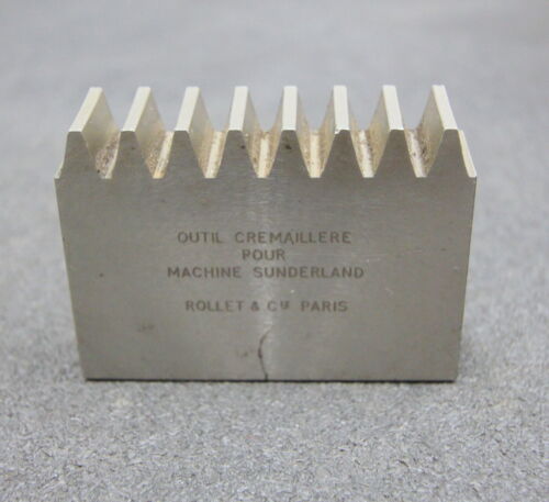 ROLLET PARIS Hobelkamm rack cutter m= 3 Angle 29° Z= 8