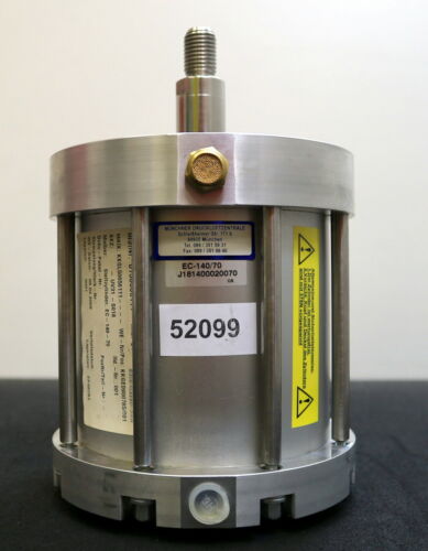 MÜNCHNER DRUCKLUFTZENTRALE Pneumatikzylinder EC-140/70 Hub 70mm Kolben-Ø 140mm