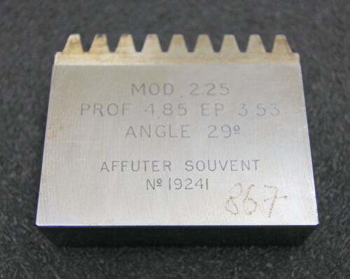 ROLLET PARIS Hobelkamm rack cutter m= 2,25 Angle 29°