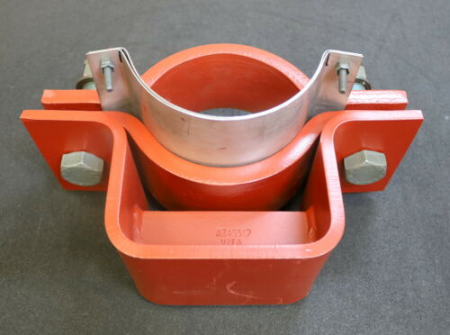 LISEGA massives Rohr-Führungslager Typ V2FFN für DN150 + Spannschelle unbenutzt