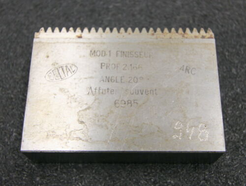 DELTAL Hobelkamm rack cutter m= 1 Angle 20° 76x20mm