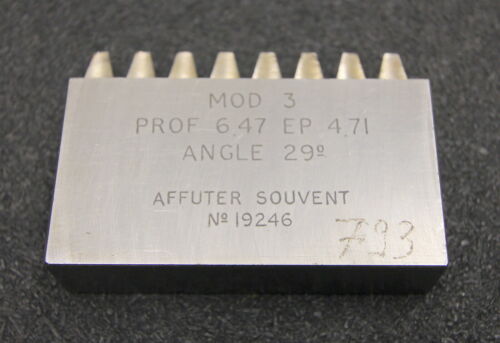 ROLLET PARIS Hobelkamm rack cutter m= 3 Angle 29° Z= 8