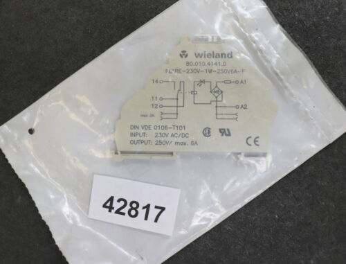 WIELAND Schnittstellen-Relaismodul 1-poliger Wechsler - B. 6.2mm 80.010.4141.0