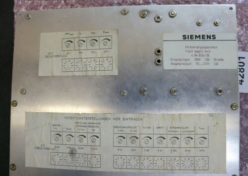 SIEMENS SINUMERIK Feldversorgungseinheit 6RA8261-3B gebraucht, Ersatzteilspender
