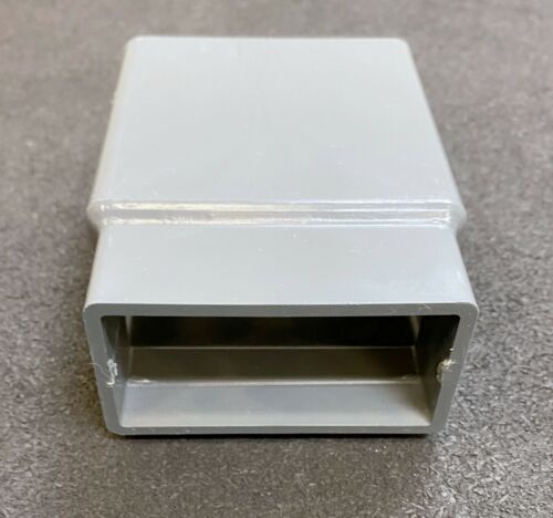 10x Kunststoff Kupplung Maße breite Öffnung außen 76x40mm Länge 75mm