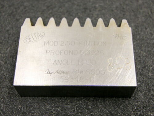 DELTAL Hobelkamm rack cutter m= 2,50 Angle 20° 70x20mm