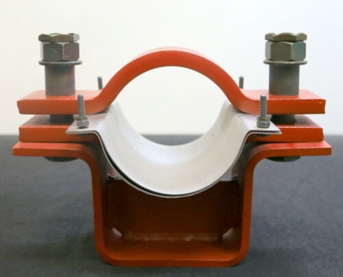 LISEGA massives Rohr-Führungslager Typ V2EFN für DN120 + Spannschelle unbenutzt