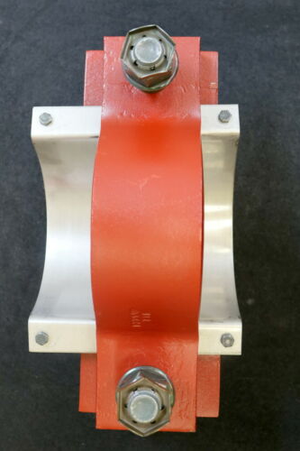 LISEGA massives Rohr-Führungslager Typ V2FFN für DN150 + Spannschelle unbenutzt