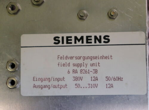 SIEMENS SINUMERIK Feldversorgungseinheit 6RA8261-3B gebraucht, Ersatzteilspender