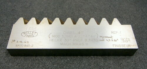 ROLLET PARIS Hobelkamm rack cutter m= 5,1961 Angle 30°