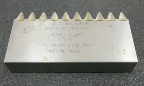 DELTAL Hobelkamm rack cutter m= 3,5 Angle 20° 110x20mm