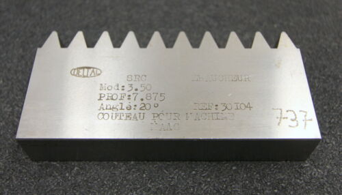 DELTAL Hobelkamm rack cutter f. MAAG-Wälzhobelmaschinen m= 3,50 Angle 20° 110x20mm