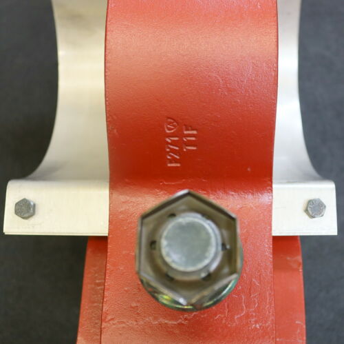 LISEGA massives Rohr-Führungslager Typ V2FFN für DN150 + Spannschelle unbenutzt