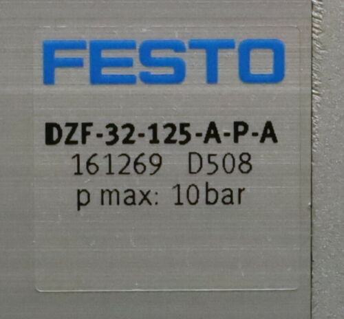 FESTO Flachzylinder Flat cylinder DZF-32-125-A-P-A Art.Nr. 161269 Kolben-Ø 32mm