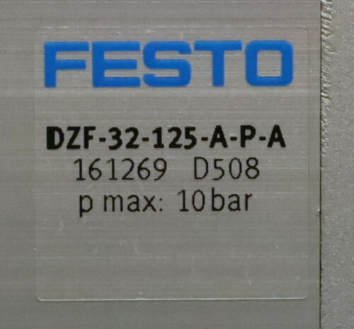 FESTO Flachzylinder Flat cylinder DZF-32-125-A-P-A Art.Nr. 161269 Kolben-Ø 32mm