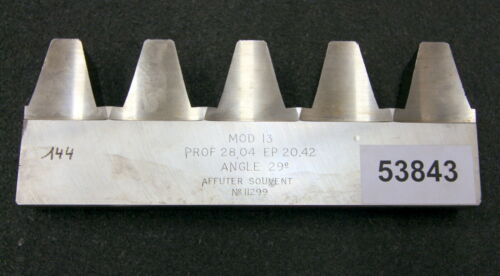 ROLLET PARIS Hobelkamm rack cutter f. MAAG-Wälzhobelmaschinen m= 13 Angle 29° Z=15