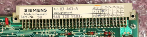 SIEMENS SINUMERIK Ausgabebaugruppe 16x 2A Karte 03460 6FX1112-0AA01 548 120 9101