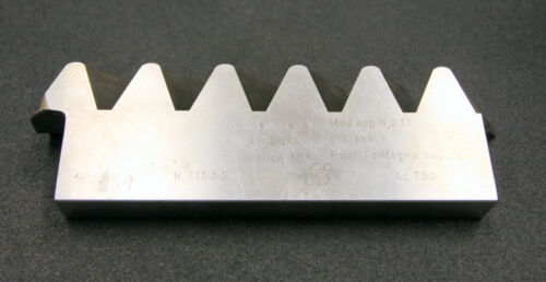 BRENIER Hobelkamm rack cutter m= 8 Angle 20° 195x36mm