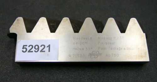 BRENIER Hobelkamm rack cutter m= 8 Angle 20° 195x34mm