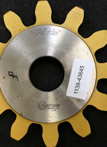 LORENZ Scheibenschneidrad m= 14,0mm DIN 3972 BP II Z= 12 Da=200mm EGW 20°