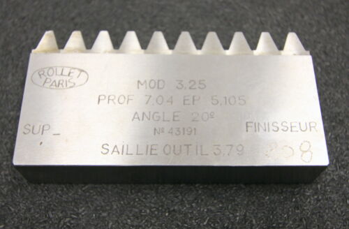 ROLLET PARIS Hobelkamm rack cutter m= 3,25 Angle 20°