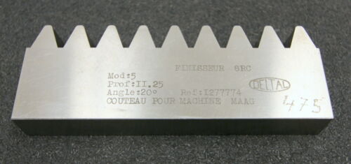 DELTAL Hobelkamm rack cutter m= 5 Angle 20° 145x20mm