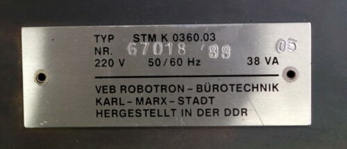 VEB ROBOTRON 2 Stück Stromversorgungsmodul STM K 0360.03 miteinander verbunden