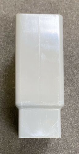 10x Kunststoff Kupplung Maße breite Öffnung außen 76x40mm Länge 75mm