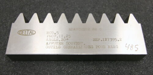 DELTAL Hobelkamm rack cutter m= 5 Angle 20° 145x20mm