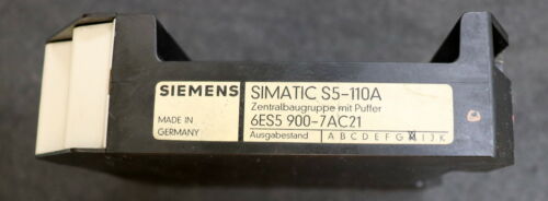 SIEMENS SIMATIC S5-110A Zentralbaugruppe mit Puffer 6ES5900-7AC21 ohne Speicher