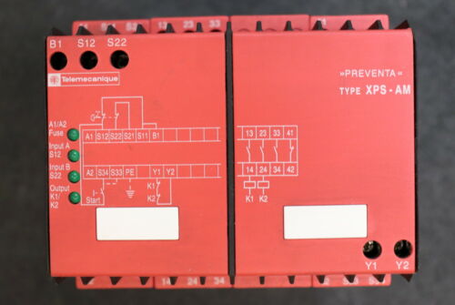TELEMECANIQUE Sicherheitsrelais XPS-AM XPSAM5140 24VAC gebraucht