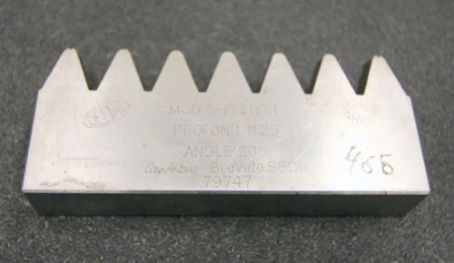 DELTAL Hobelkamm rack cutter m= 5 Angle 20° 110x20mm